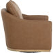 Corbin Aline Butternut Leather Swivel Lounge Chair